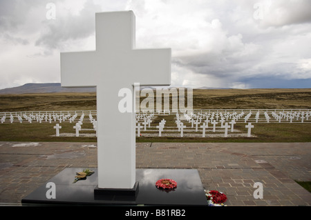 Argentinische Soldatenfriedhof, Falkland-Krieg 1982, Falkland-Inseln Stockfoto