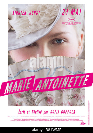 Marie Antoinette Jahr: 2006 USA Kirsten Dunst Regie: Sofia Coppola Film Poster (Fr) Stockfoto