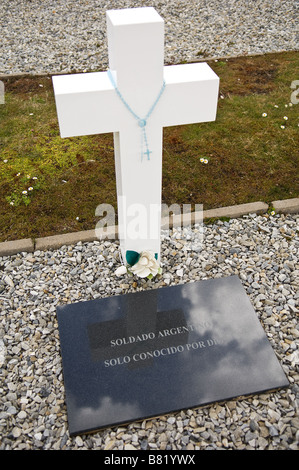 Argentinische Soldatenfriedhof, Falkland-Krieg 1982, Falkland-Inseln Stockfoto