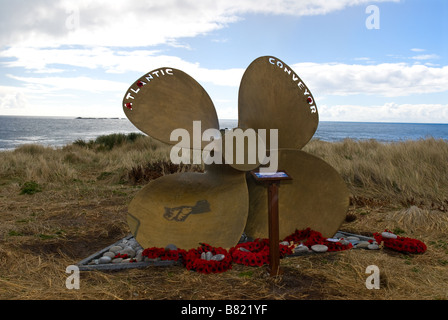 Denkmal für die Atlantic Conveyor versenkt während des Falkland-Krieg 1982 Stockfoto