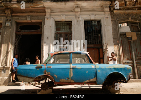 Kuba Oldtimer Oldtimer in den Straßen der historischen Altstadt Havanna Kuba Stockfoto