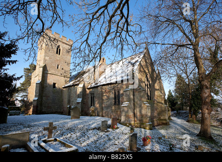 St. Maria und allen Heiligen Kirche Hampton Lovett in der Nähe von Droitiwch Worcestershire England UK Stockfoto