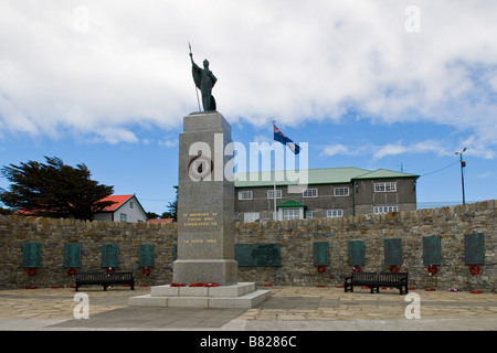 Falkland Krieg Memorial, Port Stanley, Falkland-Inseln Stockfoto