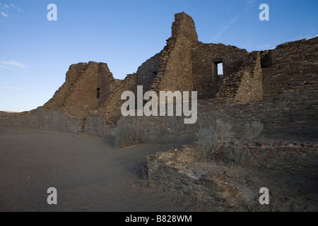 Pueblo Bonito im Chaco Culture National Historical Park, Nageezi, NM, Samstag, 15. März 2008. Stockfoto