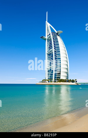 Burj al Arab Hotel in Jumeirah Dubai Stockfoto