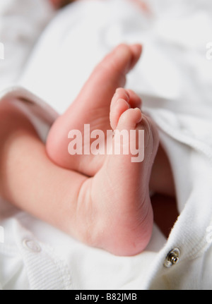 Des Babys Füße Stockfoto