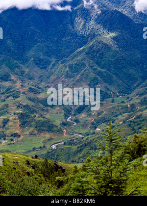 Blick über Lao Chai Tal Sapa Vietnam JPH0180 Stockfoto