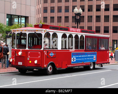 Ein Touristenbus Boston Stockfoto