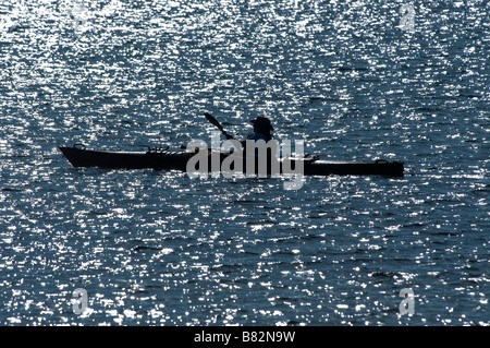 Kajakfahrer am Atlantischen Ozean Florida Keys Florida USA Stockfoto