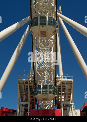 Blick vom unter Southern Star Riesenrad Melbourne Victoria Australien Stockfoto