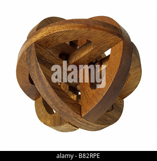 Holz puzzle Stockfoto