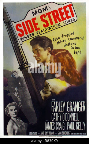 La Rue de la mort Seitenstraße Jahr: 1950 - USA Farley Granger Affiche, Poster Regie: Anthony Mann Stockfoto