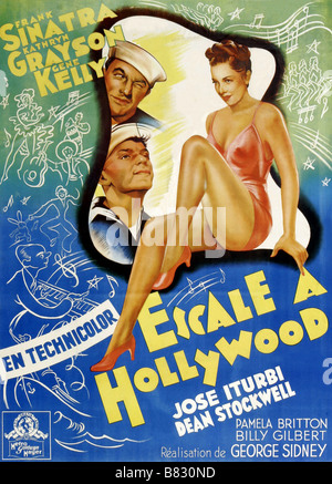 Escale à Hollywood Anker lichten (1945) USA Frank Sinatra, Gene Kelly, Kathryn Grayson Affiche, Poster Regie: George Sidney Stockfoto