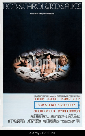 Bob & Carol & Ted & Alice Bob & Carol & Ted & Alice (1969) USA Affiche, Poster Regie: Paul Mazursky Stockfoto