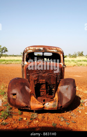 Rostige Autos im Outback Northern Territory Australien Stockfoto