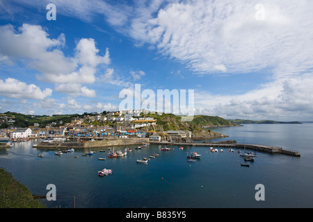 Angelboote/Fischerboote im Hafen von Mevagissey Cornwall England United Kingdom Stockfoto