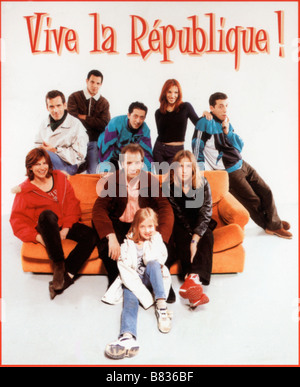 Vive la République Lang lebe die Republik Jahr: 1997 Frankreich Regie: Eric Rochant Gad Elmaleh, Hippolyte Girardot, Atmen Kelif, Mathilde Seigner, Roschdy Zem, Florence Pernel Film Poster Stockfoto