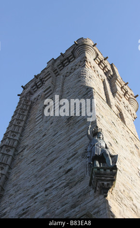 Die Außenseite des William Wallace Monument Stirling Schottland Januar 2009 Stockfoto