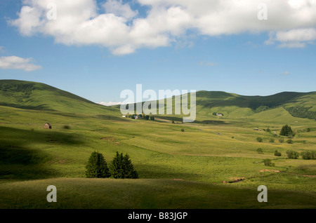Berge und Hügellandschaft des Cezallier, Auvergne, Frankreich, Europa Berge und Hügellandschaft des Cezallier, Auvergne, Frankreich, Europa