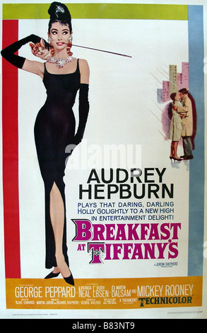 Frühstück bei Tiffany's Jahr: 1961 USA Audrey Hepburn Regie: Blake Edwards Film Poster (USA) Stockfoto