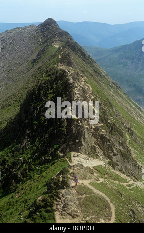 Striding Edge auf Lakelandpoeten, Cumbria, UK Stockfoto