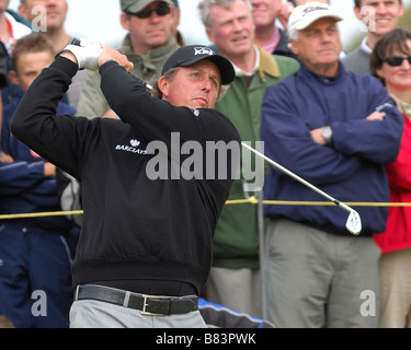 Phil Mickelson bei der offenen Royal Birkdale 2008 Stockfoto