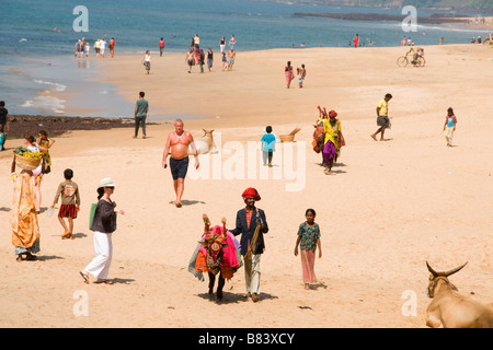 Anjuna Strand in Goa Indien Stockfoto