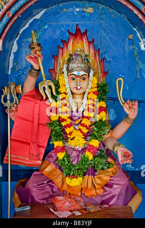 Sri Mariamman Hindu Tempel Chinatown Singapur Stockfoto