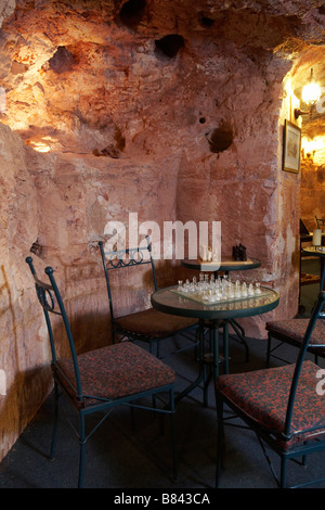 Dugout Motel Comfort Inn, Coober Pedy, Südaustralien. Stockfoto