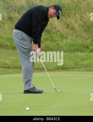 Phil Mickelson bei der offenen Royal Birkdale 2008 Stockfoto