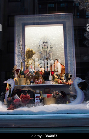 Weihnachts-Fenster anzeigen 2008 - Fortnum and Mason Store in Piccadilly London GB UK Stockfoto