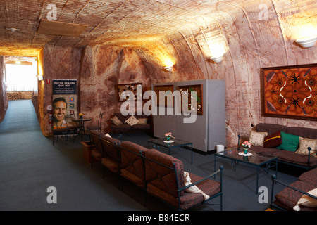 Dugout Motel Comfort Inn, Coober Pedy, Südaustralien. Stockfoto