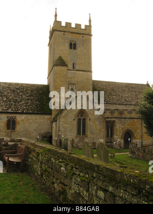 St. Eadburgha Kirche in der Nähe von Broadway. Worcestershire, Cotswolds, England, UK Stockfoto