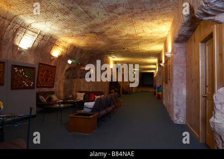 Dugout Motel Comfort Inn, Coober Pedy, Südaustralien. Stockfoto