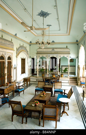 Samode Haveli Hotel Jaipur, Rajasthan, Indien Stockfoto