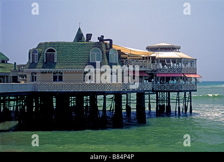 Restaurant La Rosa Nautica, peruanische Restaurant, Peruanisches Essen und Trinken, Miraflores, Lima, Lima, Peru, Südamerika Stockfoto