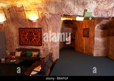 Dugout Motel Comfort Inn, Coober Pedy, Südaustralien. Stockfoto