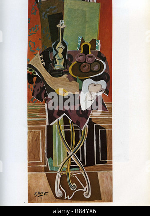 Katalog "Vorstellung De La DoRPtion Braque au Musée du Louvre de 1965', 3ème Partie Stockfoto