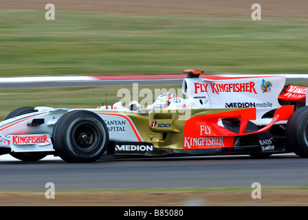 Adrian Sutil beim britischen Grand Prix 2008 Stockfoto