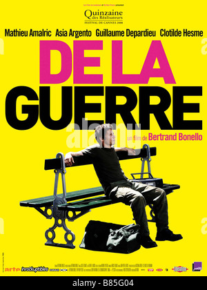 De la guerre De la guerre 2008 - Frankreich Affiche/Poster Mathieu Amalric Regie: Bertrand Bonello Stockfoto