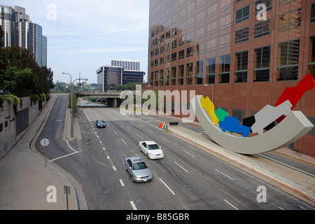 Die Innenstadt von Los Angeles, Kalifornien, USA. Stockfoto