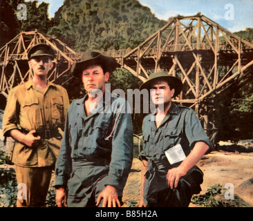 Die Brücke am Kwai Jahr: 1957 Großbritannien Regie: David Lean Alec Guinness, William Holden, Jack Hawkins Stockfoto