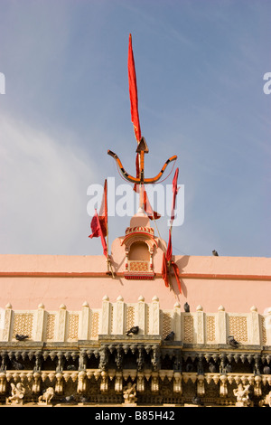 Außenseite des Karni Mata Tempel Deshnok Rajasthan Indien Stockfoto