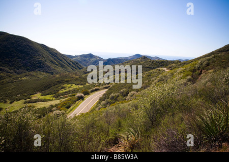 Mishe Mokwa und Rückgrat Wanderweg Santa Monica Berge wandern Stockfoto