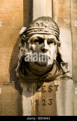 Architektonische Details des Gesichts, Lincolns Inn Kapelle, London, UK Stockfoto