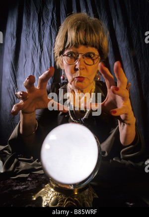 Kristallkugel Fortune Teller Konzept Stockfoto