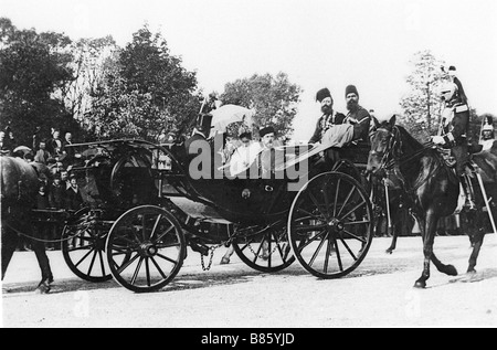 Offizieller Besuch von Nicholas II. und Alexandra Feodorovna in Paris Stockfoto