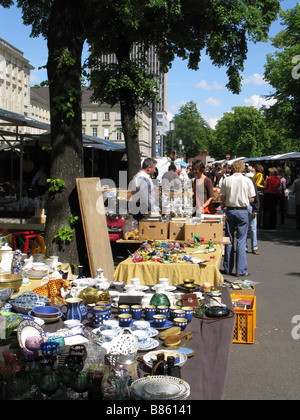 Berlin Straße Des 17. Juni-Flohmarkt Flohmarkt Stockfoto