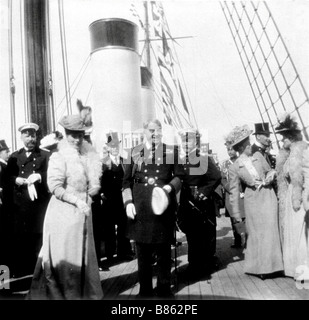 Nicholas II Alexandrowitsch und Alexandra Stockfoto