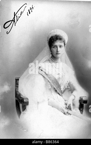 Alexandra Feodorowna, Tsarina und Frau von Nicholas II Stockfoto